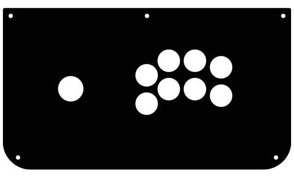 Artwork Print and Cut for TR Fightsticks TMX Sega 2P - Focus