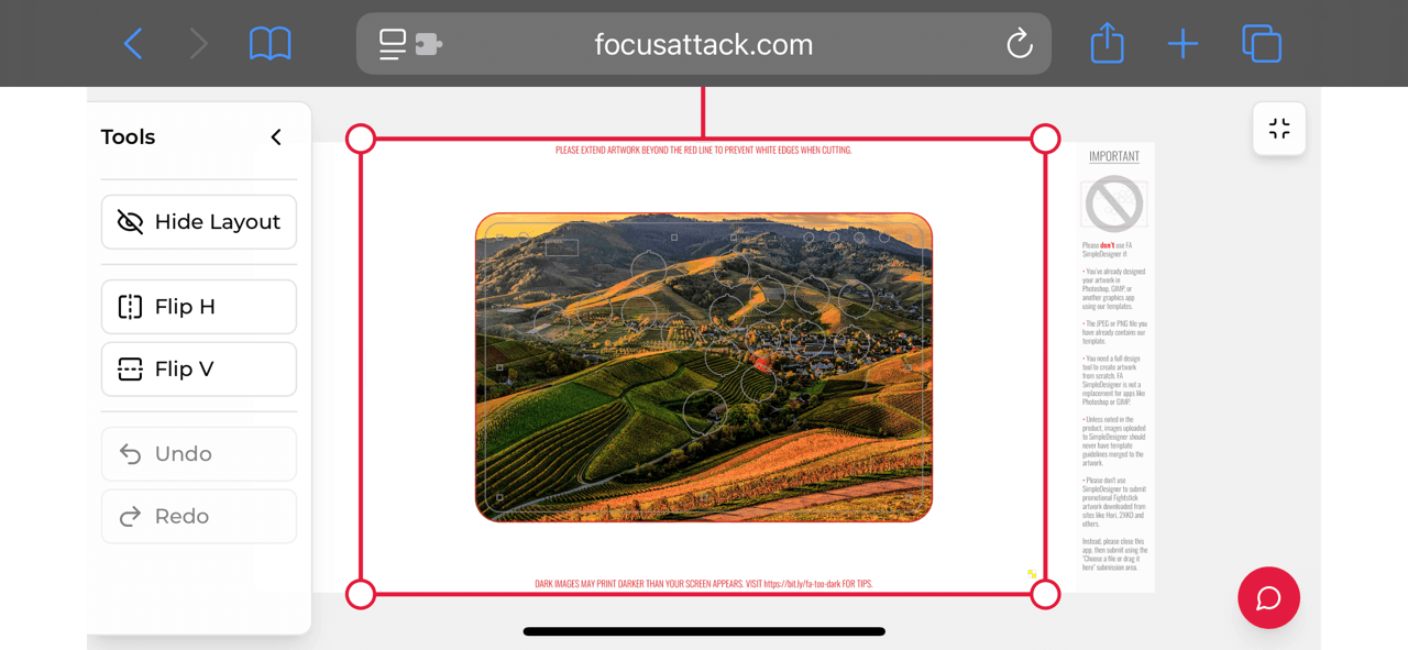 Mini.FS Studio Landscape Mode: Expand Canvas