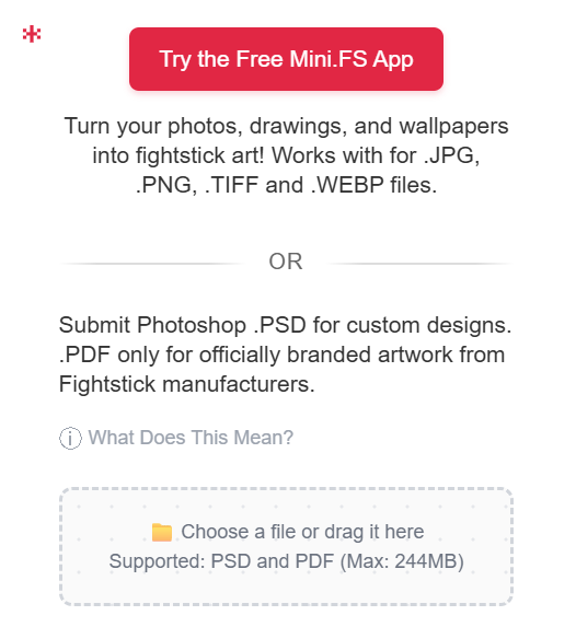 Image upload form